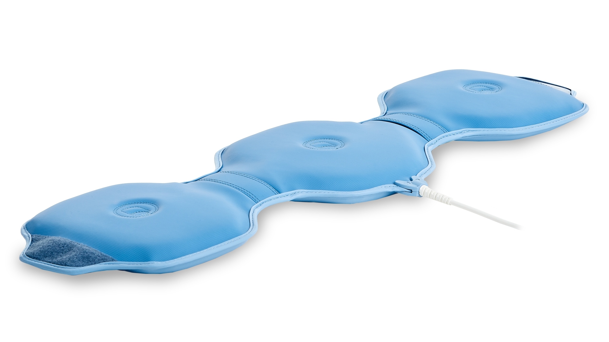 Magnetic therapy applicator A17P for applications in a reclining postition. When folded, it helps itensify treatment for the targeted body part.